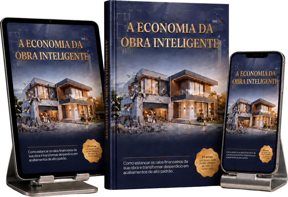E-book A Economia da Obra Inteligente em tablet, livro e celular